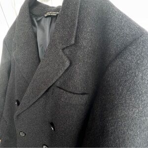 VTG Overcoat Wool/Cashmere Charcoal Gray